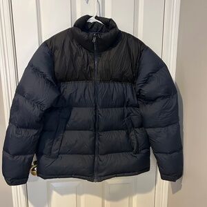 The North Face Men’s Puffer Jacket Navy Blue and Black